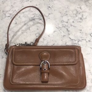 Coach leather wristlet